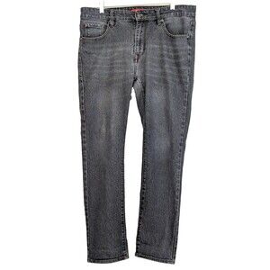 MBX Denim Men's Slim Fit Jeans 34x30 Faded Blue Stretch Measured 34x29.5